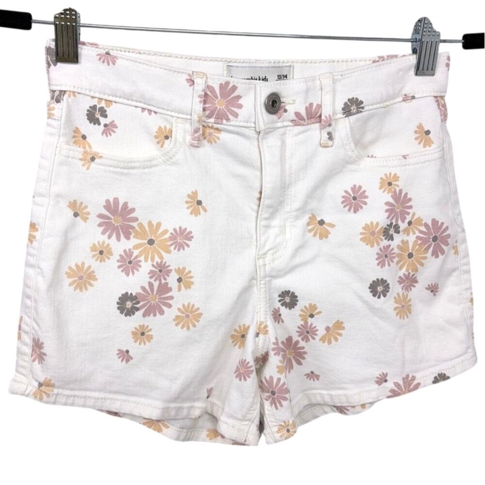 Abercrombie Kids Floral Boho High Rise Mini Mom Short Girl's 13/14